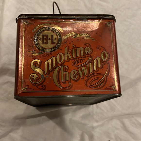 Antique just suits cut plug tobacco tin - Picture 5 of 6